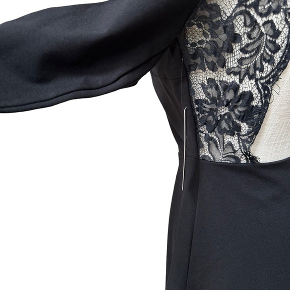 Lulu's Felicity Black Backless Lace Skater Dress Size: S New! - Picture 8 of 14